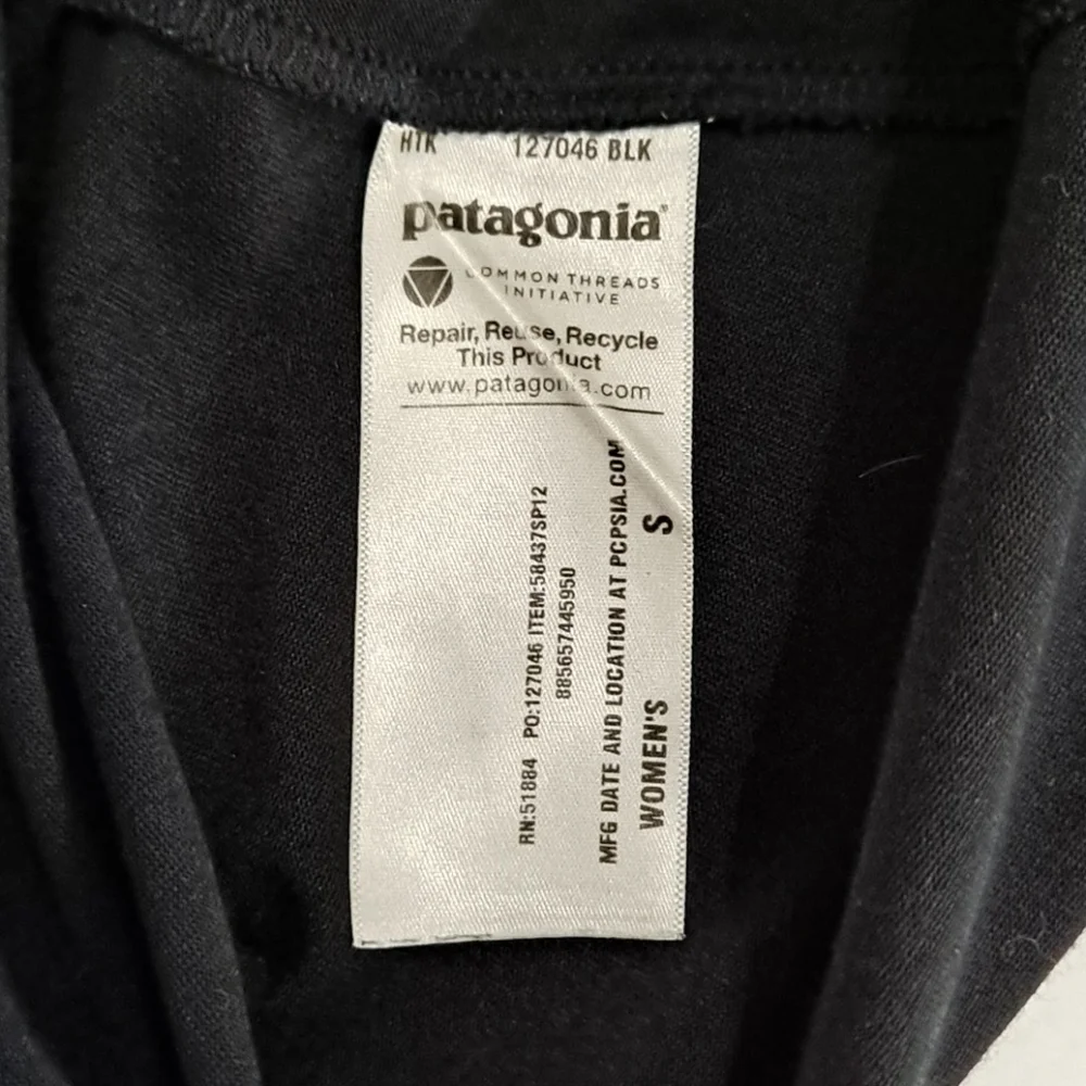 Patagonia Black Vitalita Knit Skirt